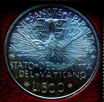 1978 Italy VATICAN Silver COIN 500 £ UNC Sede Vacante • $9.99