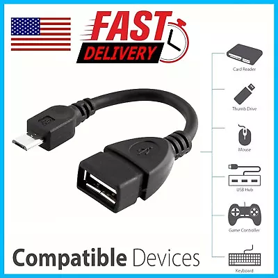 Durable Micro USB OTG Host Cable Adapter Male To 2.0 Female For Android Tablet • $2.49
