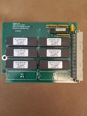 Varian  CP-3800 3380 GC Gas Cromatograph Memory Board Assy 03-925049-00 • $100