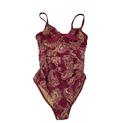 Panache Swimsuit 34D Womens Veronica Underwire Paisley Print One Piece SW0640 • £28.94