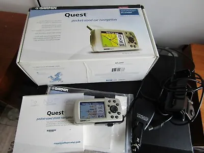 GARMIN Quest  Colour Chartplotter W/cables Mount And  UK Ireland Bluecharts • £69