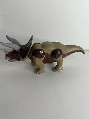 LEGO Dinosaur Brown Triceratops Figure Dino Trapper (2010) Jurassic Park • $40