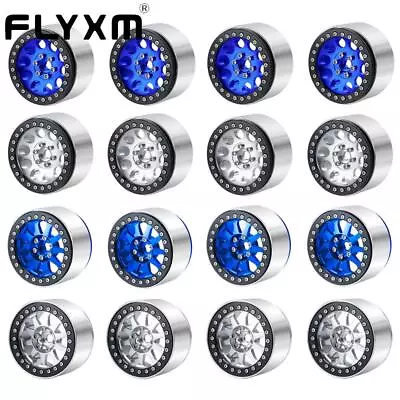 FLYXM 2.2  Beadlock Wheel Rim 35mm For 1:10 RC Crawler Axial SCX10 RR10 TRX4 Etc • £40.39