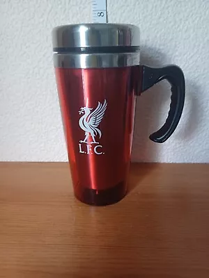 Liverpool Travel Mug LFC Football Club Handled Stainless Steel • £9.95