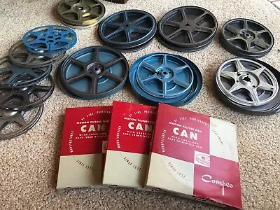 Quantity Of 8mm Metal Reels And Cans 300' And 200' - 5  And 5 3/4  Take All $$$ • $29