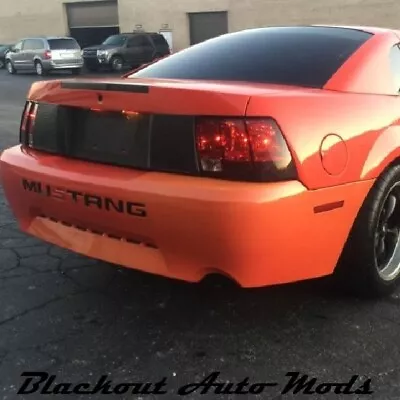 1999-04 Ford Mustang Blackout Tail Light Precut Tint Cover Smoked Vinyl Overlay • $15.99