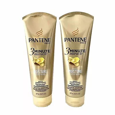 2x Pantene Pro-V LARGE 3 Minute Miracle-Daily Moisture Renewal Conditioner 8 Oz • $28.99