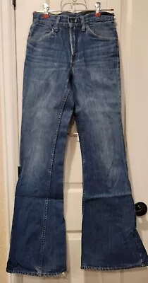 Vintage 70s 684 LEVIS Bell-Bottoms Jeans 28X36 Orange-Tab. Flare. Hippy.  • $160