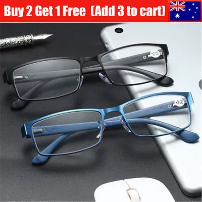 Business Reading Glasses Titanium Alloy Frame Hyperopia Glasses +1.00~+4.00 • $11.57