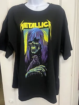 Graphic T-Shirt: METALLICA Grim Reaper - Metal Tour -Black Size Large NEW W Tags • $14.98