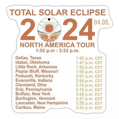 Total Solar Eclipse April 2024 Sticker • $2.99