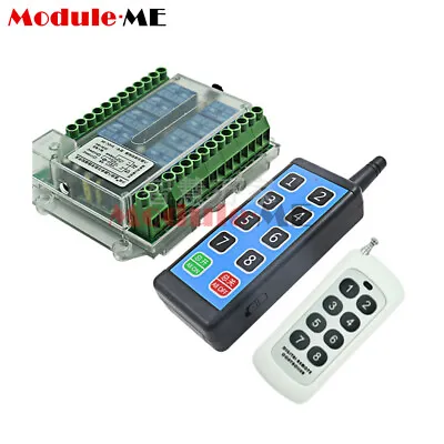 8 Channel Wireless RF Remote Control Switch Relay Module DC8-86V / AC110-275V • $3.24