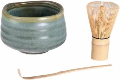 $27.75 • Buy Japanese Traditional Matcha Bowl Reactive Glaze Quality Porcelain Gift Set