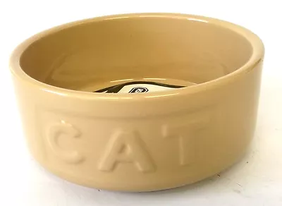 Ceramic Cat Bowl Embossed Mason Cash Traditional CAT Lettered Bowl 13cm X 4cm • £7.45