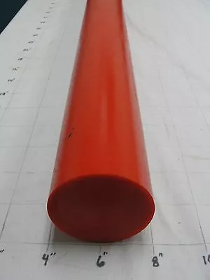 URETHANE/POLYURETHANE ROD 3 11/16  X 45   90 A RED Part  #2073 • $235