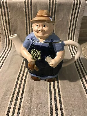 Otagiri Hand Painted Farmer Tea Pot By Mary Ann Baker • $14