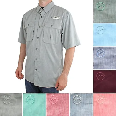 Magellan Fishing Shirt Men's Aransas Pass Fish Gear Relaxed Fit Short Sleeve • $22.99