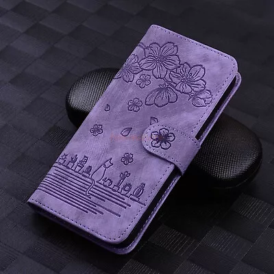 Cute Cat Flower Wallet Flip Case Cover For IPhone 13 12 11 Pro Max X XS XR AU • $19.64