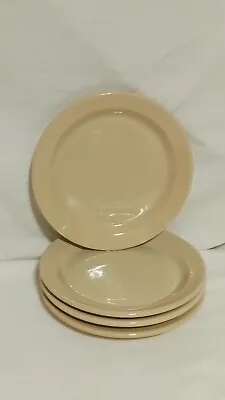 Rare Vintage Set Of 4 Mcnicol Roloc Restaurant Ware China 7  Tan Plates Cafe • $12.50