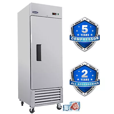 27'' Commercial Reach-In Freezer 23 Cu.ft. Upright Stainless Steel Solid 1 Door • $1359.99