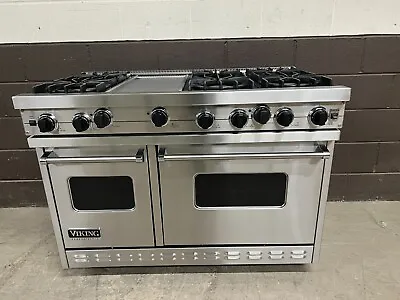 VIKING VGIC4856GSS- 48  PRO Gas Range Oven 6 Burners + Griddle Stainless (8) • $5799.99