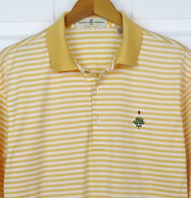 Fairway & Greene  Men's Size L White/Yellow S/S Polo Shirt Merion CC Logo • $19