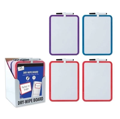 £2.89 • Buy A4 Magnetic Backed Dry Wipe Board With Write On Wipe Of Pen Memo Note Board