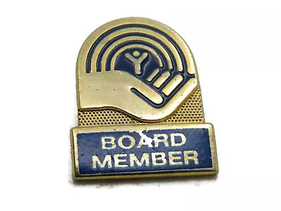 United Way Board Member Pin Logo Blue & Gold Tone • $17.99