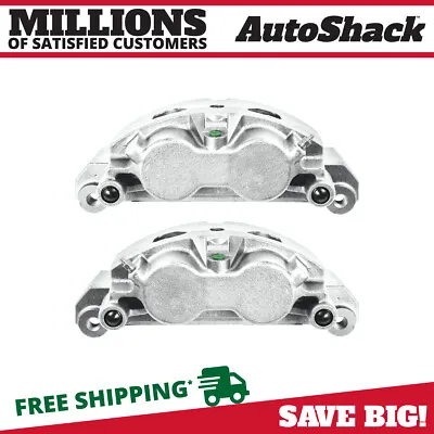 Front Brake Calipers W/ Bracket Pair 2 For 2011-2019 Chevy Silverado 2500 HD V8 • $162.28