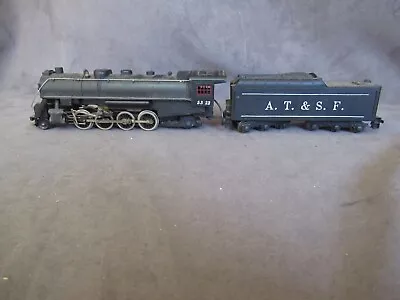 Vintage Mantua HO ATSF Steam Locomotive & Tender 2-8-2 #oo Cl  • $49.99