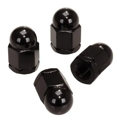 Aluminum Alloy BMX Acorn Axle Nut 3/8  X 26T (SET OF 4) BLACK • $13.99