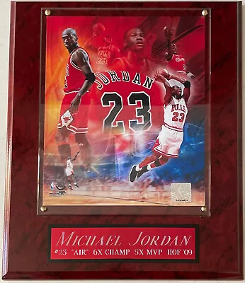 Michael Jordan Chicago Bulls 8x10 Framed Photo-man Cave Art-12x15 Wall Plaque • $39.99