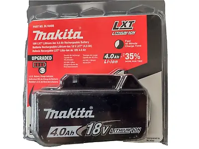 Makita 18V LXT 4.0Ah Li-Ion Battery (1-Pc) BL1840B New • $69.99