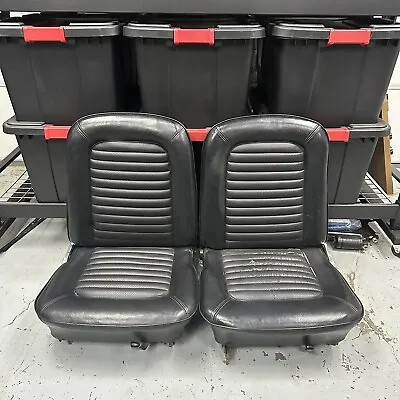 1965 1966 1967 1968 Ford Mustang Bucket Seats Black Original • $1500