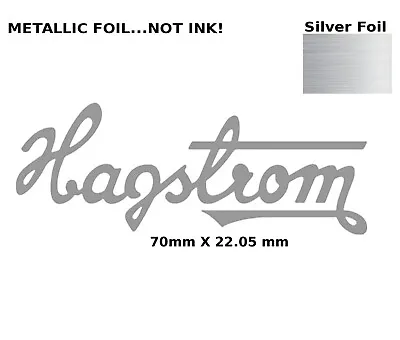 Hagstrom Guitar Decal Head Stocks Restoration Water Slide Logo 172s • $8.92