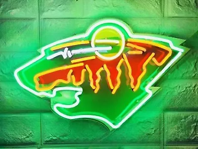 Minnesota Wild Hockey 20 X16  Neon Sign Light Lamp With HD Vivid Printing • $142.09