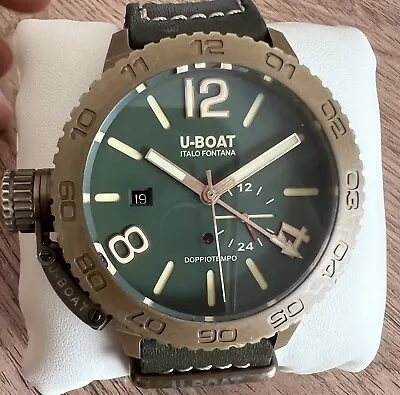 £1000 • Buy U-Boat Classico Mens 9088 Green And Bronze Doppiotempo Watch