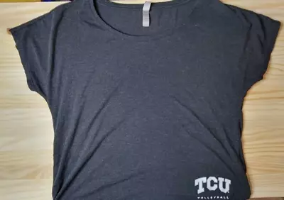 TCU Womens Volleyball Boat Neck Shirt Size Medium  • $5.60