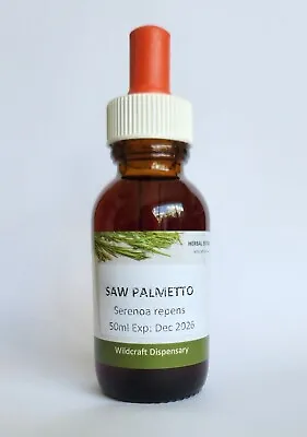 SAW PALMETTO LIQUID EXTRACT TINCTURE 50ml Herbal Concentrate Serenoa Repens • $25