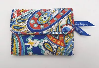 Vera Bradley Marina Paisley Retired Summer 2013 Trifold Wallet ID Case • $13.49