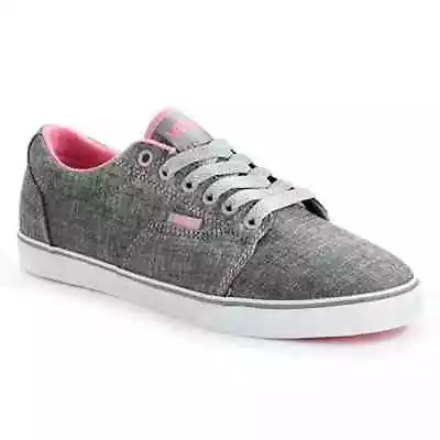 Vans Kress Skate Shoes Women Pink & Gray Size 7.5 • £17.37