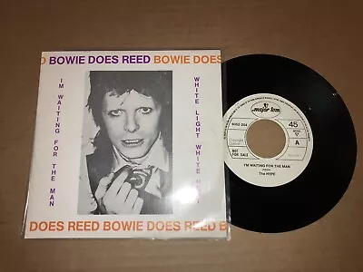David Bowie Does Lou Reed - Waiting For The Man / White Light 7  Promo • £29.95