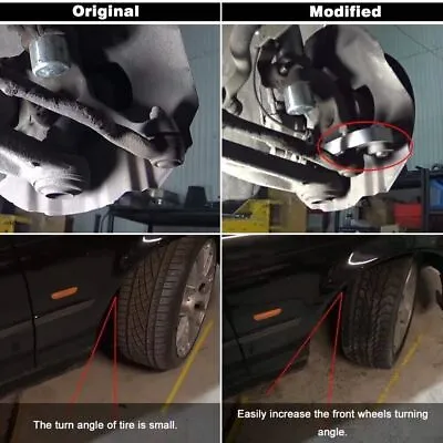 Increasing Turn Angle Drift Lock Kit Aluminium Steering Lock Adapter For BMW E36 • $47.69