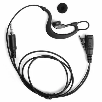 3.5mm G-Shape Earpiece PTT Mic Headset For Yaesu VX6R VX7R VX170 VX177 VX6E PE • £5.98