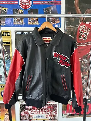 Vintage 90s Montana Toons Betty Boop Crazy RARE Black Leather Jacket Size Large • $224.99