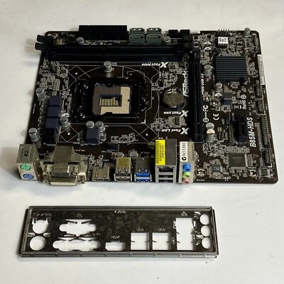 ASRock B85M-HDS MATX LGA1150 DDR3 Motherboard HDMI DVI USB3.0 • $65.90