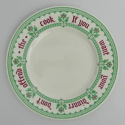 Mintons Bone China Pugins Proverbs 20cm Cabinet Plate C.1993 • £49