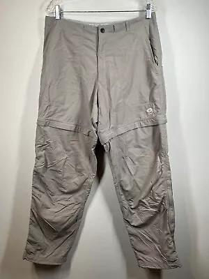 Mountain Hardwear Mesa Convertible Zip Off Pants Mens Cargo Hiking Outdoors Sz M • $19.99