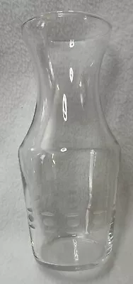 Vintage Etched Glass Oil & Vinegar Salad Dressing Carafe Cruet Bottle • $6.95