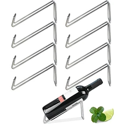 $45.37 • Buy Wine Rack Set Of 6- Stainless Steel Single Wine Bottle Holder